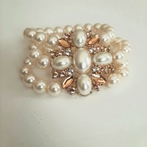 Triple Strand Pearl Bracelet
